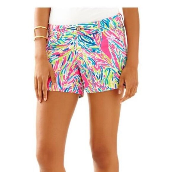 Lilly Pulitzer "Palm Reader" The Callahan Shorts Sz 10 - Picture 1 of 16
